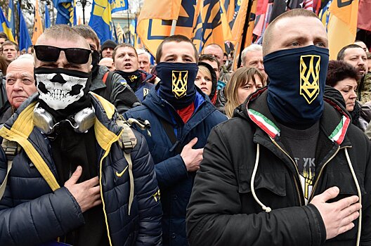 В Киеве начались беспорядки с участием националистов. Видео