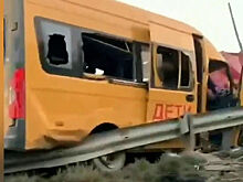 Полиция поймала предполагаемого виновника аварии со школьным автобусом