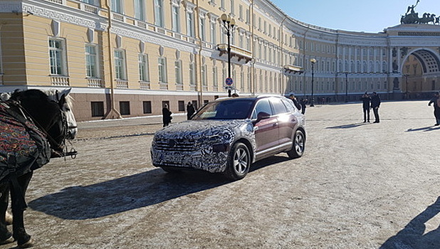 Новый Touareg "засветился" в Санкт-Петербурге