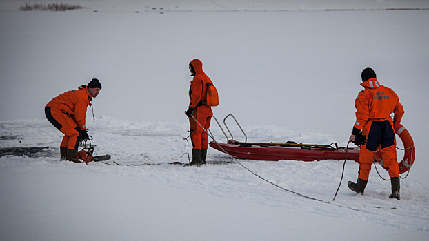 Снегоход с рыбаками провалился под лед недалеко от Лысой горы в Удмуртии