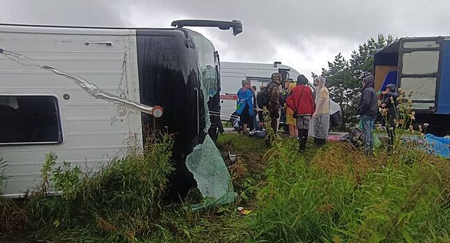 После ДТП с автобусом в Башкирии госпитализировали 8 ижевчан