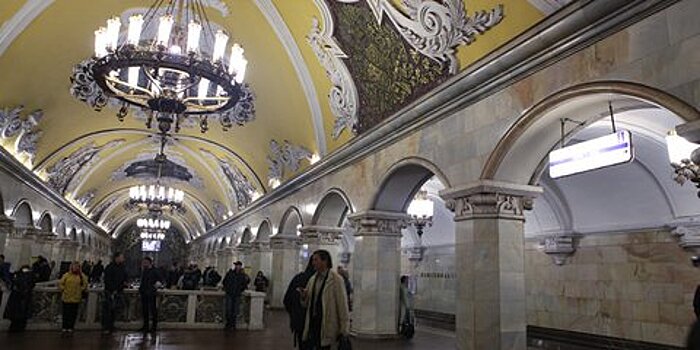 Купол вестибюля станции метро "Комсомольская" отреставрируют
