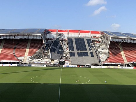 В Нидерландах частично обрушилась крыша стадиона