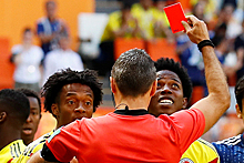 На чемпионате мира показана первая красная карточка