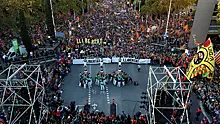 Новая волна протестов началась в Барселоне