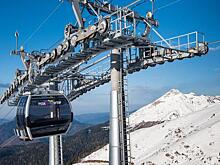 Новая канатная дорога к зимнему сезону открылась на курорте «Роза Хутор» в Сочи