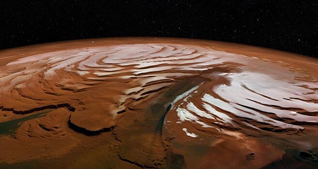 На Марсе обнаружили остатки прошлых полярных шапок