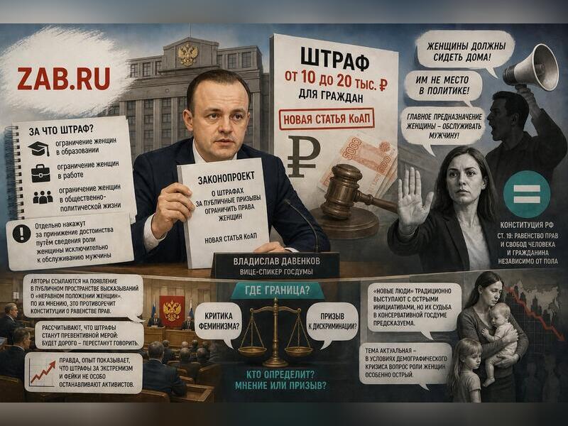 В Госдуме предложили наказывать рублём за дискриминацию женщин