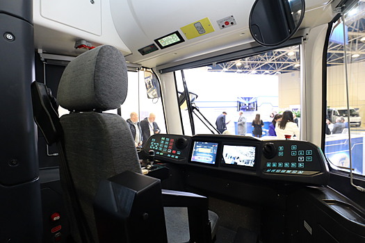 Кабина трамвая «МиНиН» стала экспонатом Российской недели транспорта в Москве