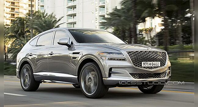 Опубликованы первые изображения нового кроссовера Genesis GV80 Coupe