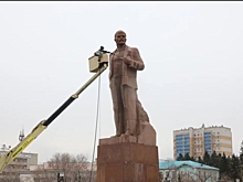 #НаследиеЗабайкалья: в Чите помыли памятник Владимиру Ленину