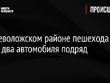 Во Всеволожском районе пешехода сбили два автомобиля подряд