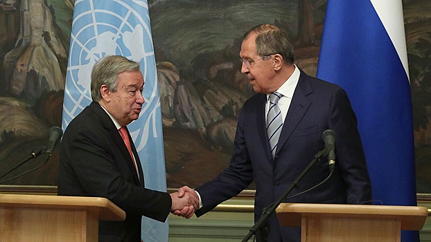 Лавров обсудит с генсеком ООН на переговорах ход спецоперации РФ на Украине