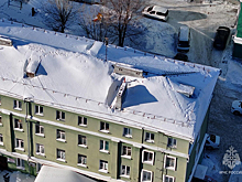 В Новосибирске беспилотники нашли 90% заснеженных крыш