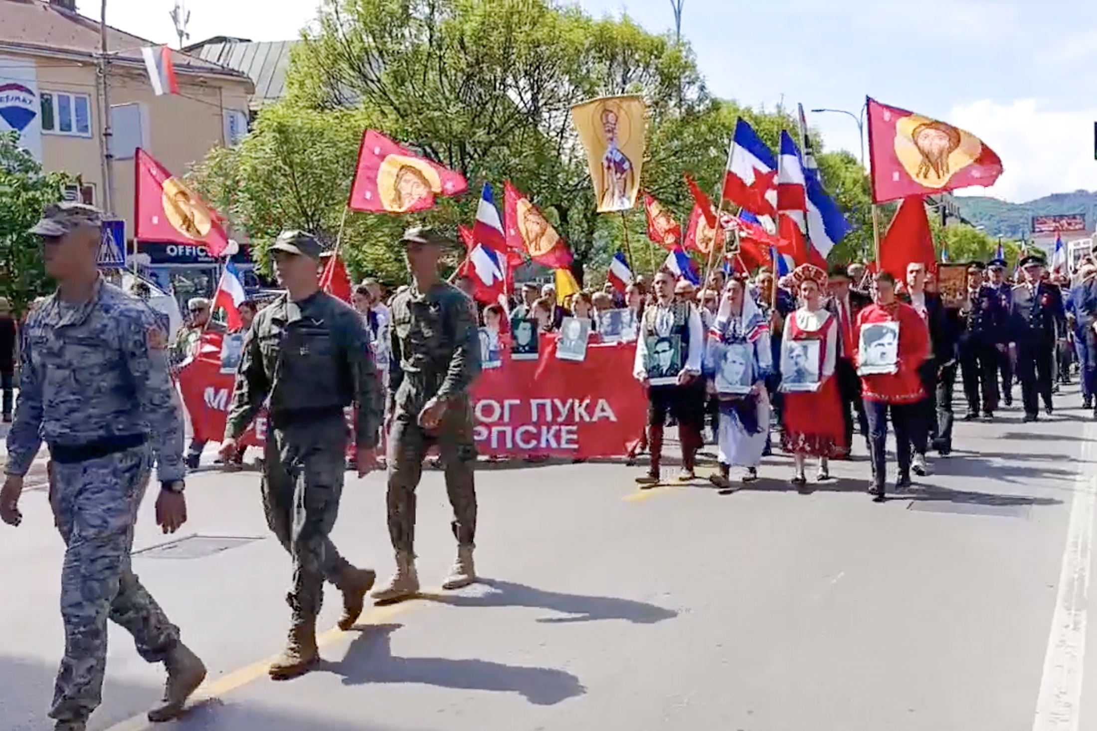 В Боснии и Герцеговине прошли "Бессмертные полки"