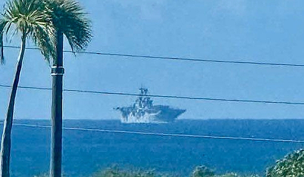 В водах Пуэрто-Рико замечен американский десантный корабль