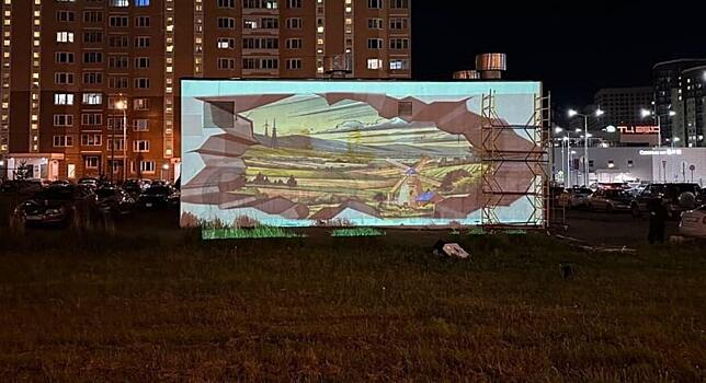 В Обнинске рисуют граффити с весенним настроением