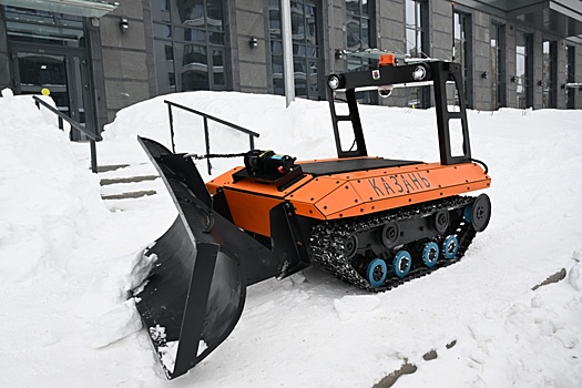 В Казани тестируют наземные дроны-снегоуборщики