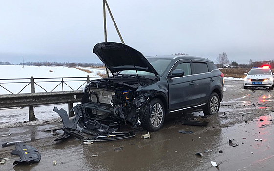 Под Рязанью Hyundai дважды столкнулся с Geely