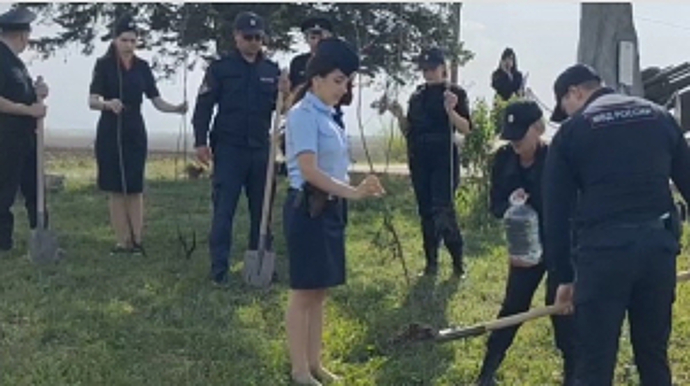Полицейские Ардонского района Северной Осетии присоединились к Всероссийской акции «Сад Памяти»