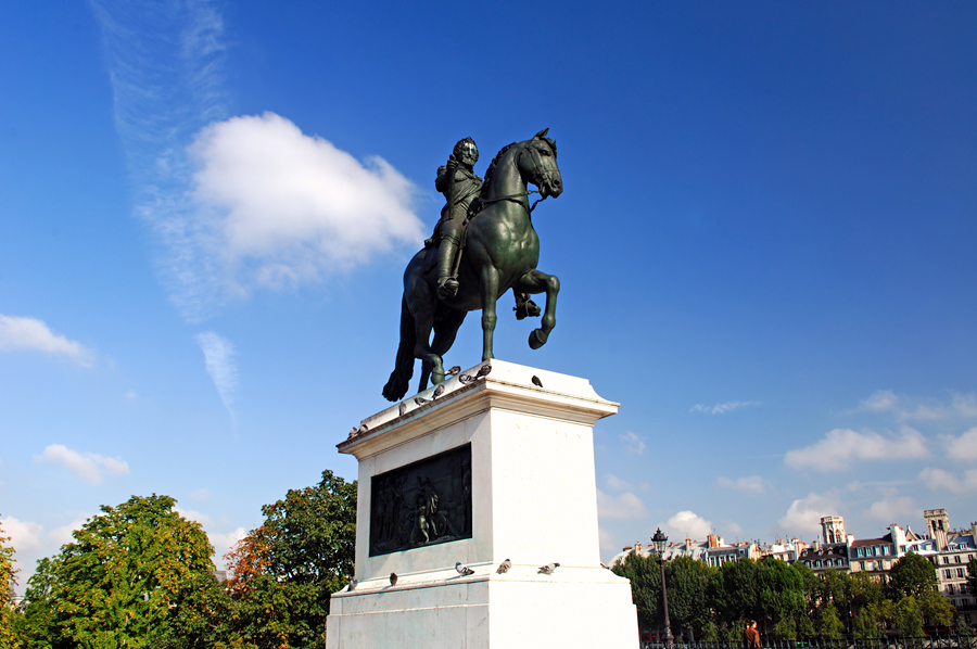 Памятник Генриху IV, Париж, Франция, Европа