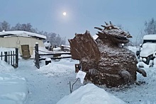 В Якутии слепили из навоза символ наступающего года — дракона