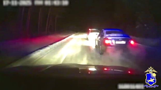 В Туве инспекторы ДПС в ходе ночной погони со стрельбой задержали нетрезвого водителя-нарушителя