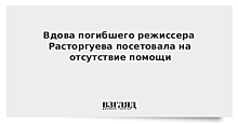 Вдова погибшего режиссера Расторгуева посетовала на отсутствие помощи