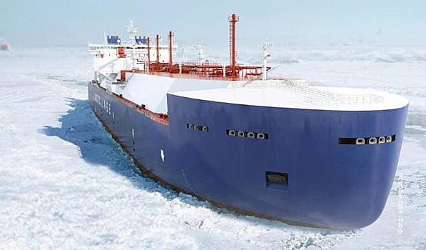 Для транспортировки ресурсов в «Арктик СПГ 2» построят мощный ледокольный танкер