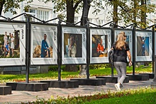 Индустриальные пейзажи и портреты людей дела украсили Никитский и Гоголевский бульвары
