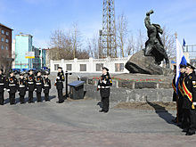 Нахимовцы Мурманска впервые приняли участие во всероссийской акции «Вахта памяти»