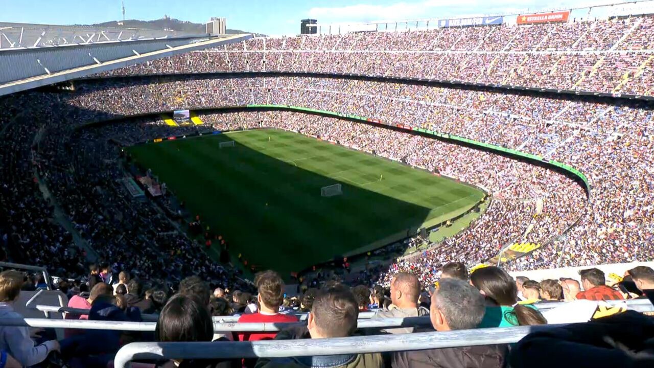 Camp nou Stadium goal Celebration