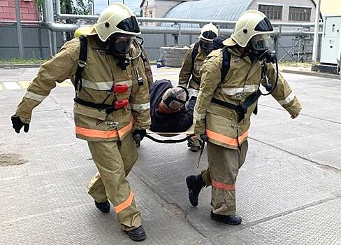 В Вологодской области спасатели ликвидировали учебную техногенную аварию