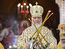 Патриарх Кирилл открыл Рождественскую елку в Кремле