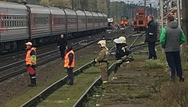Легковушка и поезд столкнулись в Смоленской области, пострадал один человек