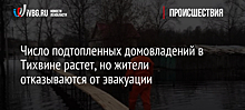 Число подтопленных домовладений в Тихвине растет, но жители отказываются от эвакуации