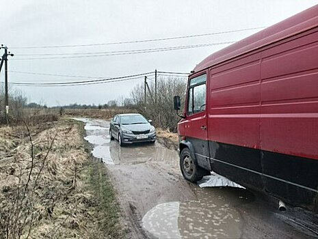 На просёлочной дороге под Калининградом два водителя отказались пропускать друг друга и простояли почти час