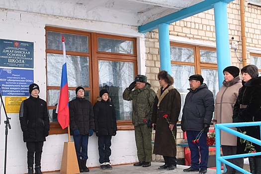 В Адамовском районе открыли мемориальные доски погибшим солдатам