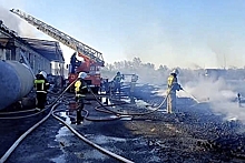 Открытое горение на овощехранилище в Крыму ликвидировано