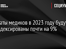 Зарплаты медиков в 2023 году будут проиндексированы почти на 9%