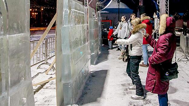 Нарисовать световую картину на ледяной плите смогут посетители парка «Сокольники» 11-14 января