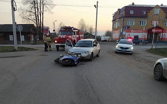 В Шабалинском районе в аварии пострадал 25-летний мотоциклист