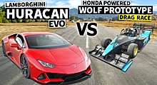 Гонщик Пайкс Пик сразился на Lamborghini Huracan Evo против Wolf GB08 TSC-LT