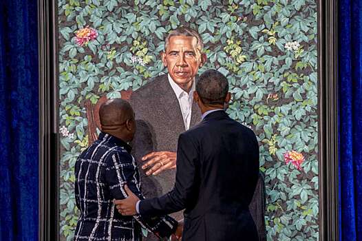 В Сети посмеялись над парадным портретом Обамы с шестью пальцами