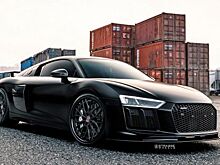 Audi R8 V10 Plus выглядит мощнее некуда. Колёса Strasse Wheels делают своё дело!