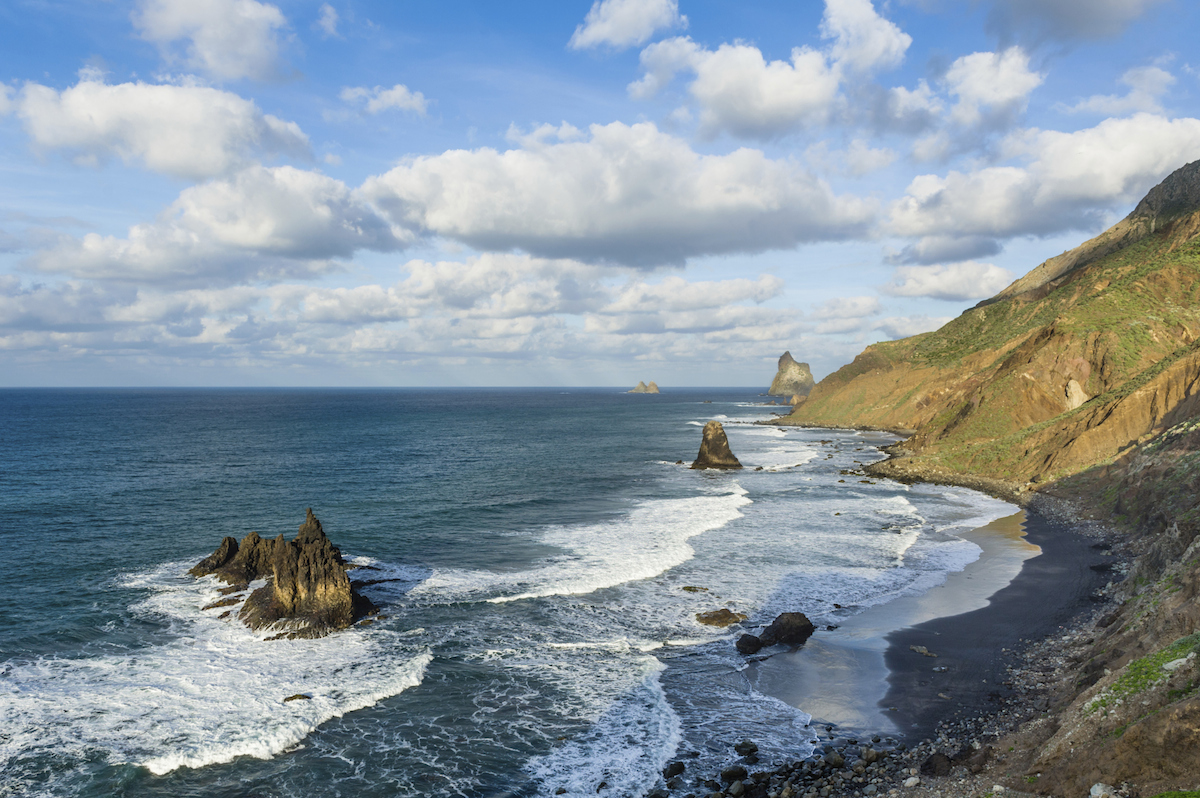 Пляж Бенихо, Санта-Крус, Тенерифе, Канарские острова, Испания, Европа