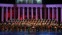 В Липецке устроили прямую трансляцию концерта ансамбля Российской армии