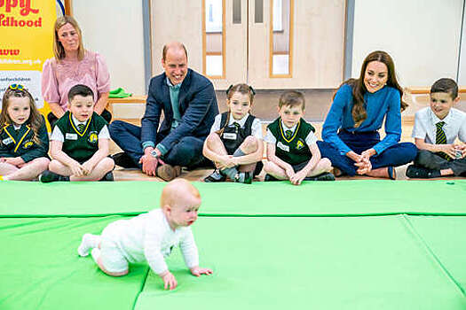 Принц Уильям и Кейт Миддлтон посетили начальную школу в Шотландии