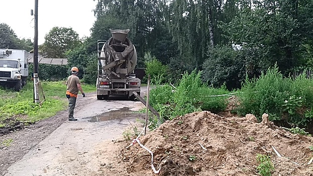Водоканал Щелкова забетонировал поврежденные участки коллектора «Болшево — Соколовская»