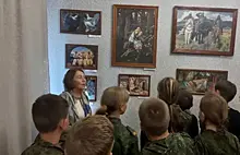 В Борском районе открылась выставка "Русские сказки и былины"